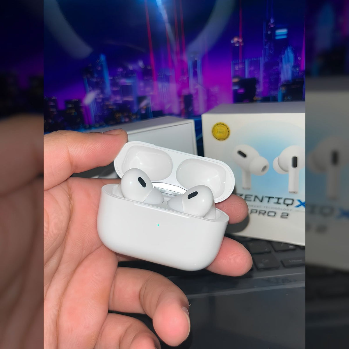 ZENTIQX Pro 2 ANC TWS Wireless Earbuds – White Noise Cancelling Bluetooth Earphones