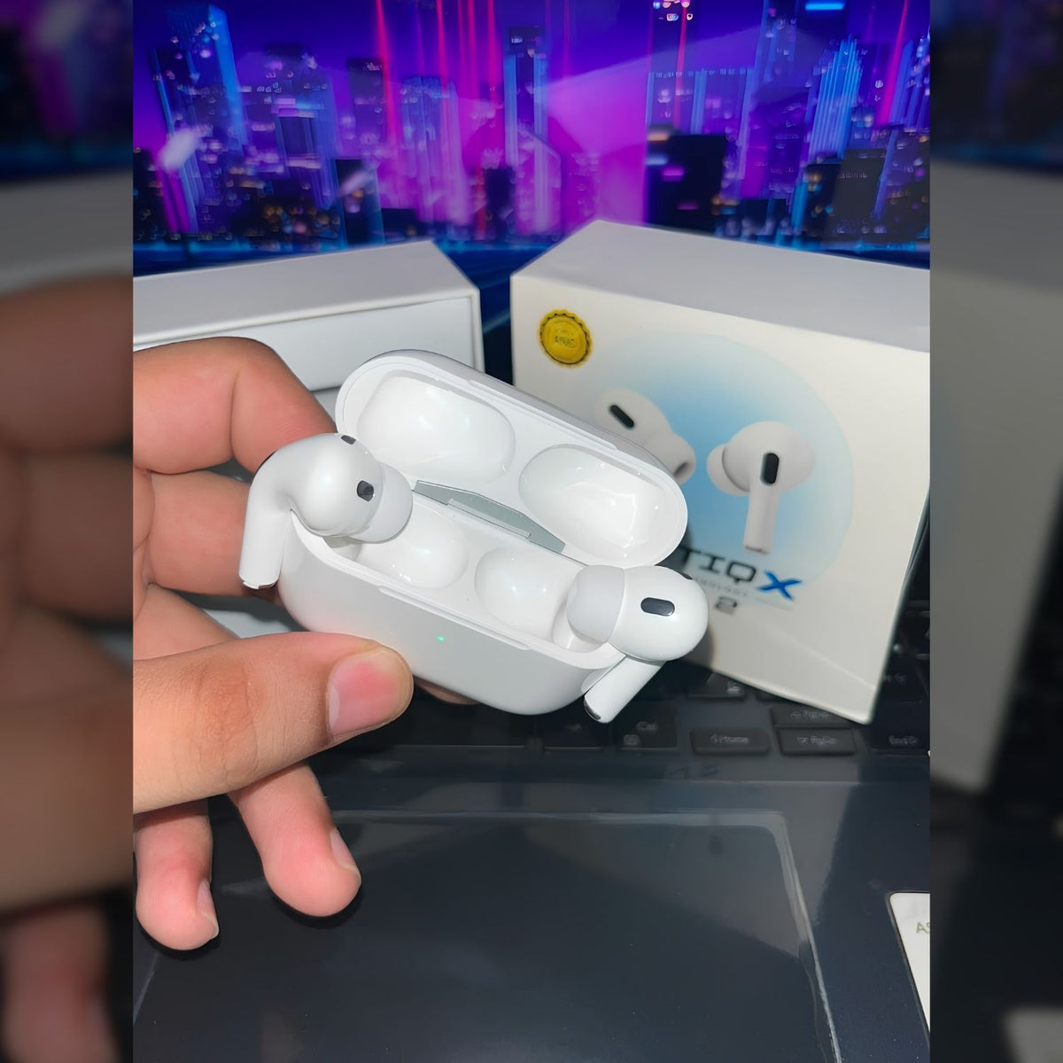 ZENTIQX Pro 2 ANC TWS Wireless Earbuds – White Noise Cancelling Bluetooth Earphones