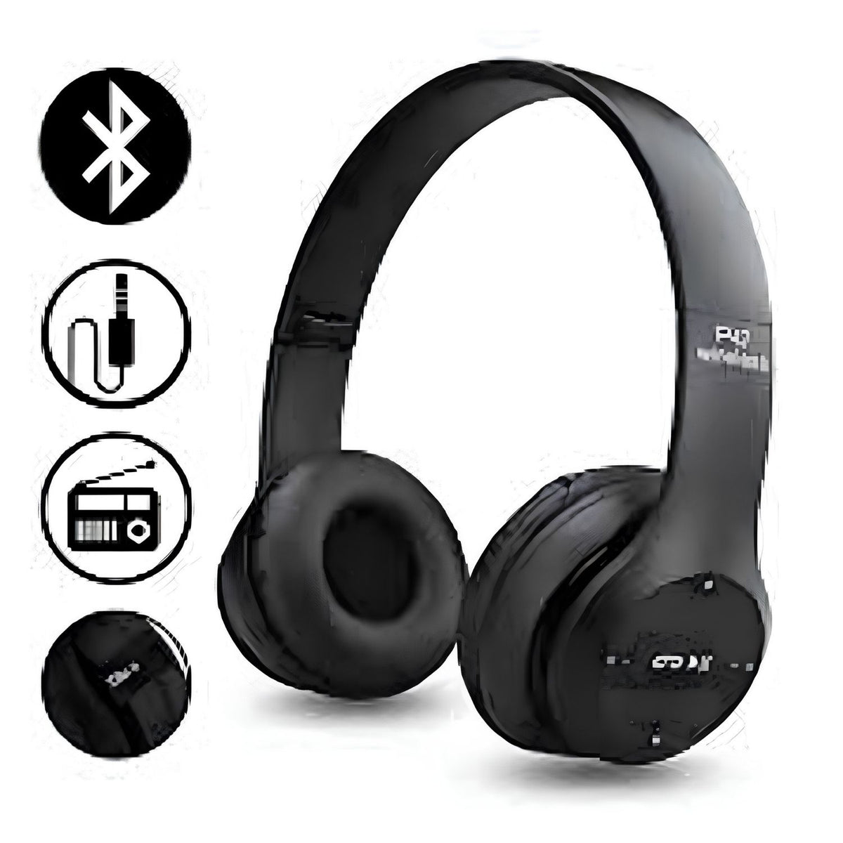 P47 Wireless Bluetooth Headphones – Foldable Headset with FM Radio & TF Card
