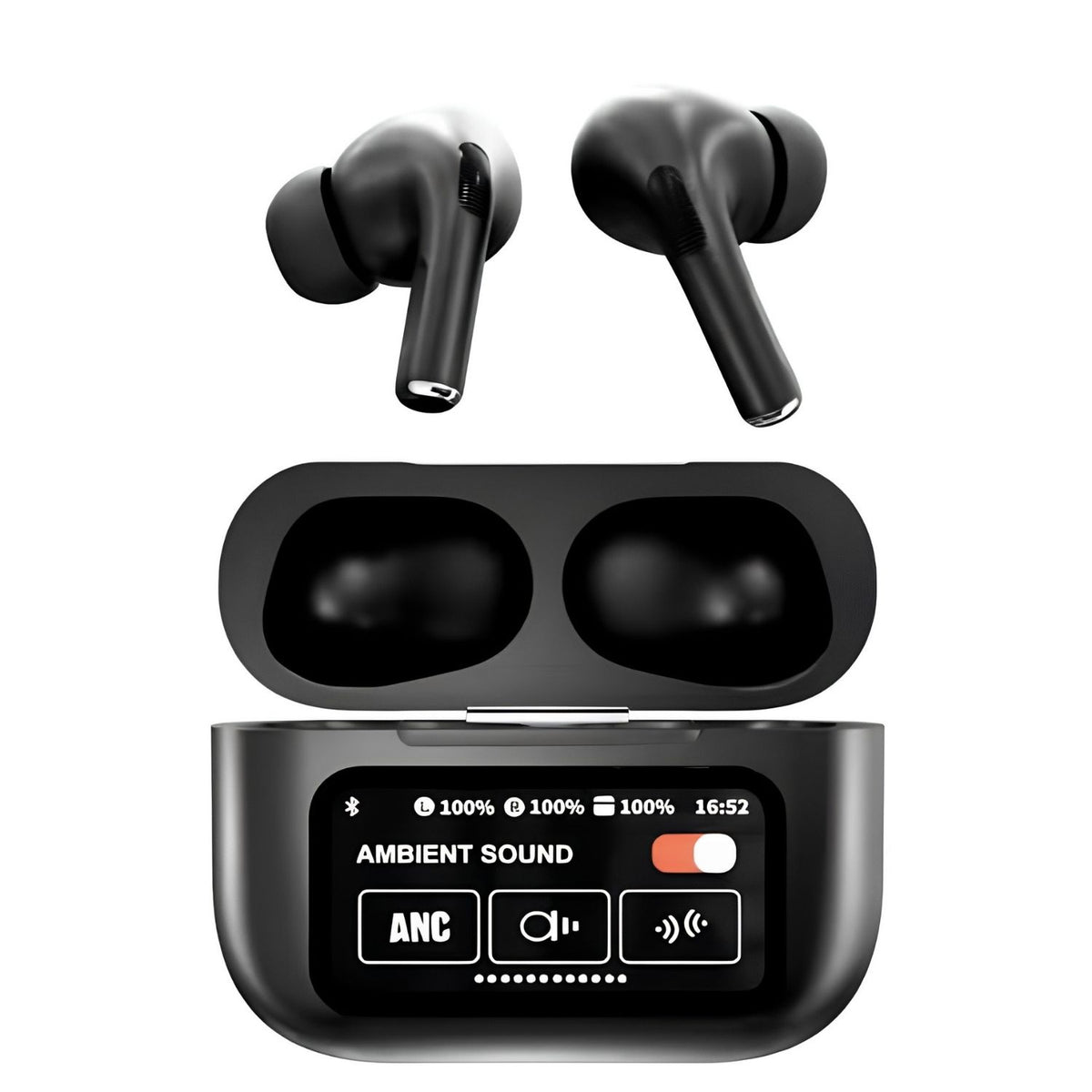 A9 Pro Wireless Earbuds Black – Bluetooth 5.3 TWS with HD Stereo Sound