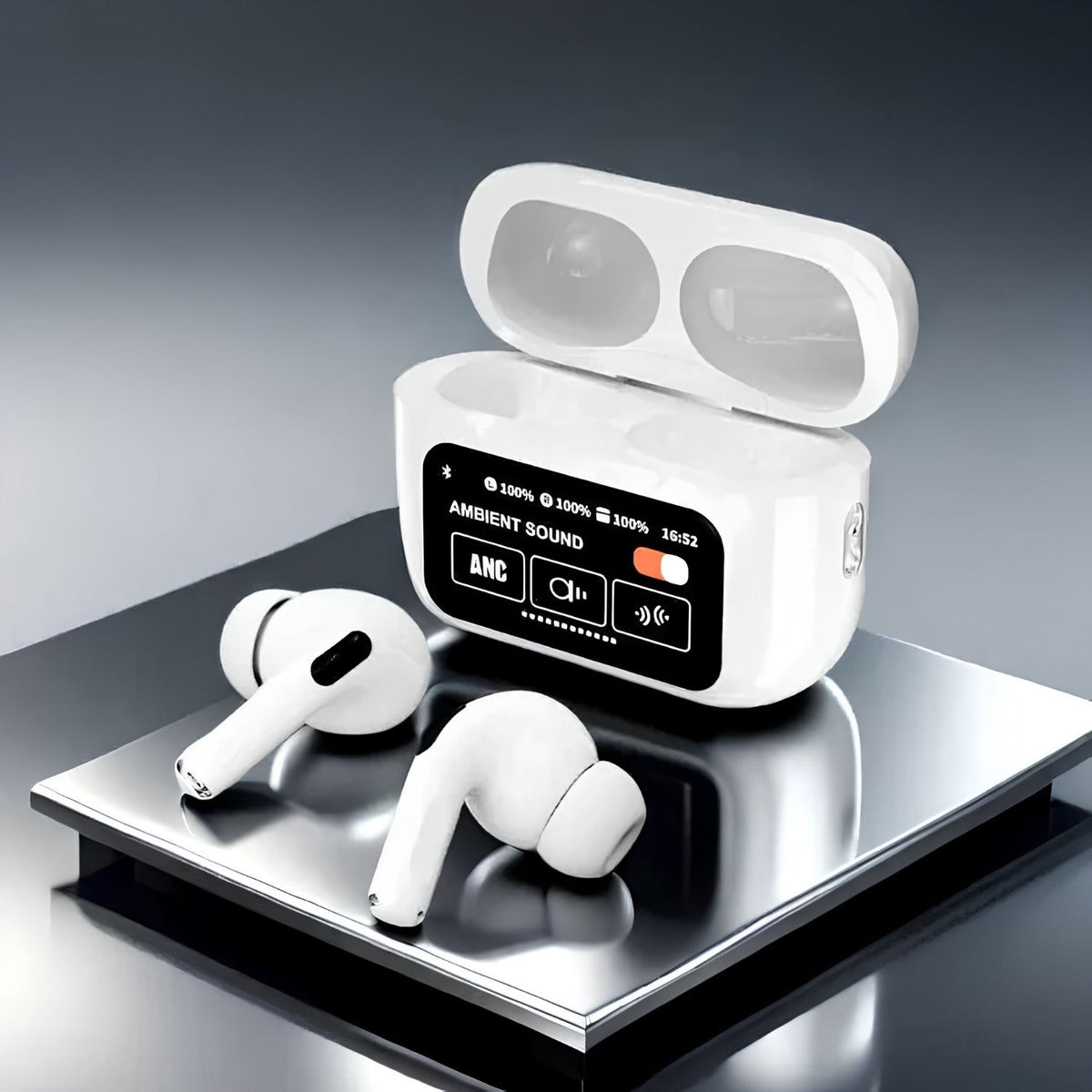 A9 Pro Wireless Earbuds White – Bluetooth 5.3 TWS with HD Stereo Sound