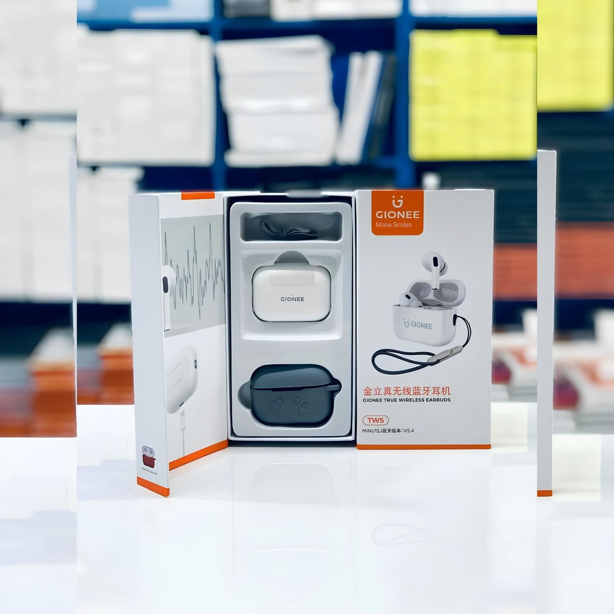 Gionee True Wireless Earbuds – Bluetooth 5.4 TWS with Silicone Case & Lanyard