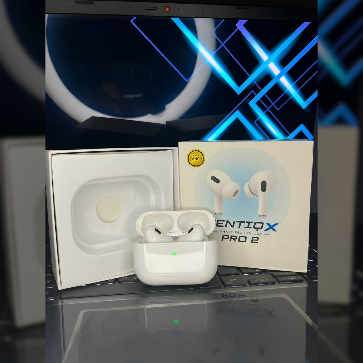 ZENTIQX Pro 2 ANC TWS Wireless Earbuds – White Noise Cancelling Bluetooth Earphones